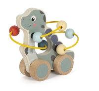 Small Foot Schiebetier Mit Motorikschleife „Dino“, Aus Fsc 100%-Zertifiziertem H