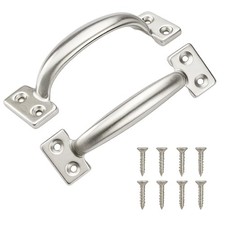 6 Inch Gate Handle Outdoor 304 Stainless Steel Door Pull Handle Rustproof Bar...