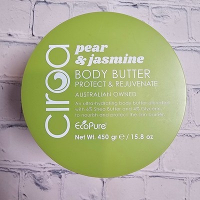 Ciroa Pear & Jasmine Body Butter Protect & Rejuvenate 15.8 oz 450g Shea Butter