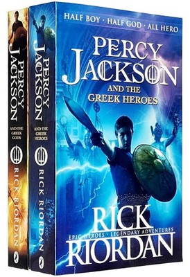 Percy Jackson, Greek Gods & Heroes by Rick Riordan 2 Books Set - Ages 9+ - PB