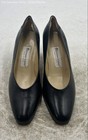 Etienne Aigner Womens Black Leather Round Toe Slip-On Pump Heels Size 7.5 — photo 1