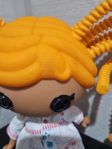 Muñeca de pelo ridículo naranja tamaño completo Lalaloopsy estilo flexible juguete - Imagen 3 de 5