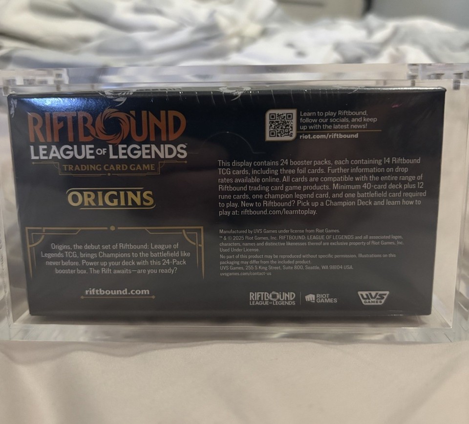 Riftbound League of Legends Origins Booster Box 1st Print Wave 1 w ...