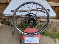 SUZUKI TS50ER TAKASAGO CHROME REAR WHEEL J 18 X 1.60 GENUINE JAPANESE 1982