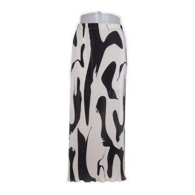 Shein Fit, Rock, Größe: 24, Weiß/Schwarz, Polyester, Sonstiges, Damen #B4g