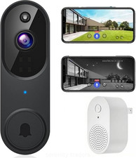 Video Doorbell 1080p HD Camera WI-FI Night Vision Motion Detection Wireless ....