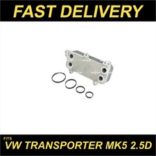NRF Oil Cooler fits VW TRANSPORTER Mk5 2.5D 03 to 09 070117021D VOLKSWAGEN New