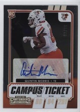2021 Contenders Draft Picks College Campus Ticket /99 Quintin Morris Auto 11ur