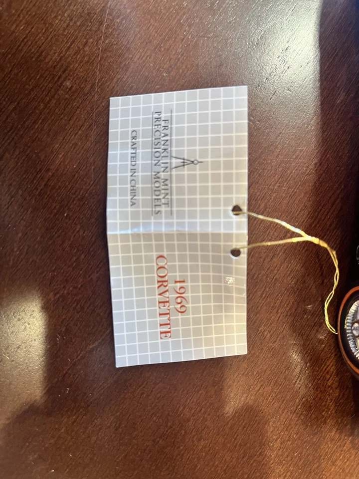 1/24 Franklin Mint 1969 Chevrolet Corvette Stingray 427 Orange B11VB57 - Image 3 of 4