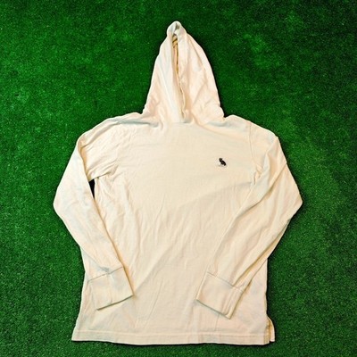OVO Hoodie Herren Small Drake weiß Pullover leichter Langarm Pulli Erwachsene