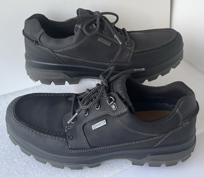ECCO ~ Men's Track Low GORE-TEX Dark-Gray Leather ~ US 11/EU 45 ~ NICE!