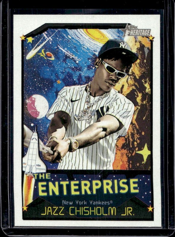 2026 Topps Heritage Jazz Chisholm Jr. The Enterprise #TE-JCJ New York Yankees