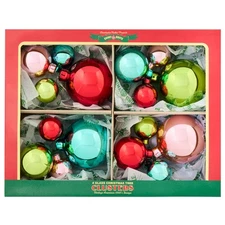 Festive Fete 1.25 Inch, 1.75 Inch and 2.5 Inches Ball Clusters Set of 4