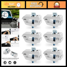 Aluminum Tonneau Cover Mounting Clamps - 6 Pack Silver For Truck Cap Camper Sh Aluminum Tonneau Cover Mounting Clamps - 6 Pack Silver For Truck Cap Camper Sh