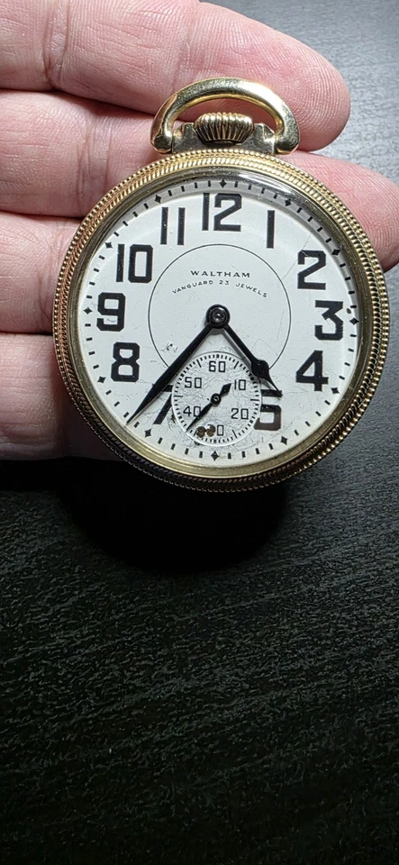 Карманные часы Waltham Vanguard Railroad 1908 16s 23J - Изображение 2 из 4