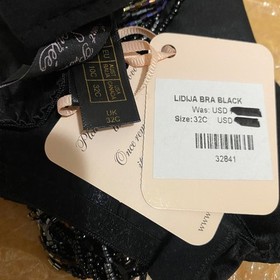 Agent Provocateur Lidija SOIREE Black Bra 32C NWT $890