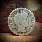 1906 Barber Dime Silver 10C US Coin Good Details - 90% Silver
