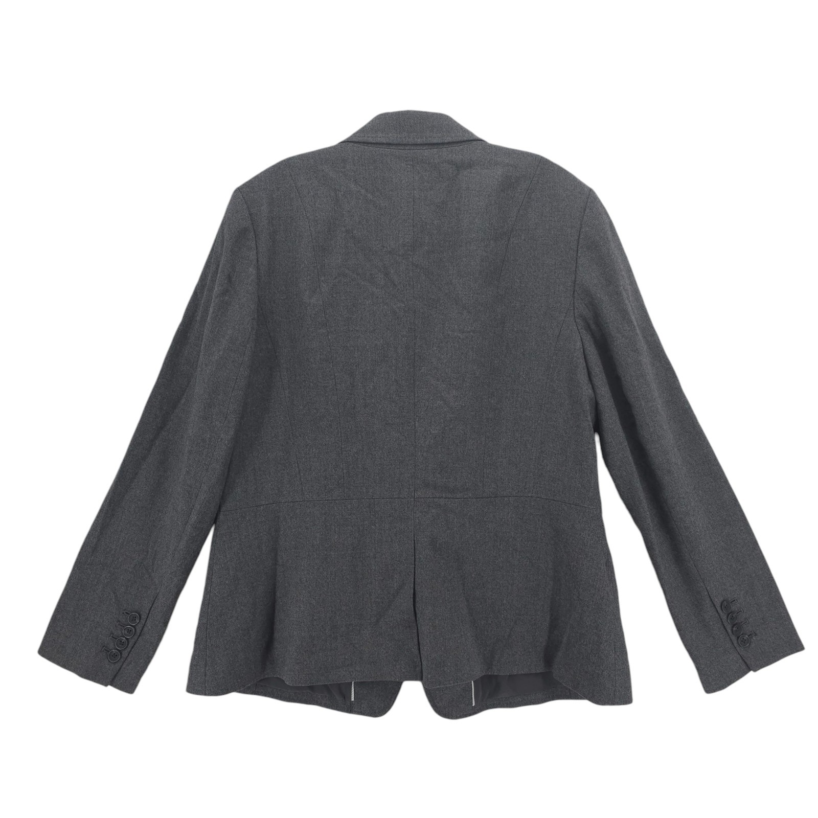 TALBOTS Wool Blend Gray Blazer Jacket Italian Fla… - image 3