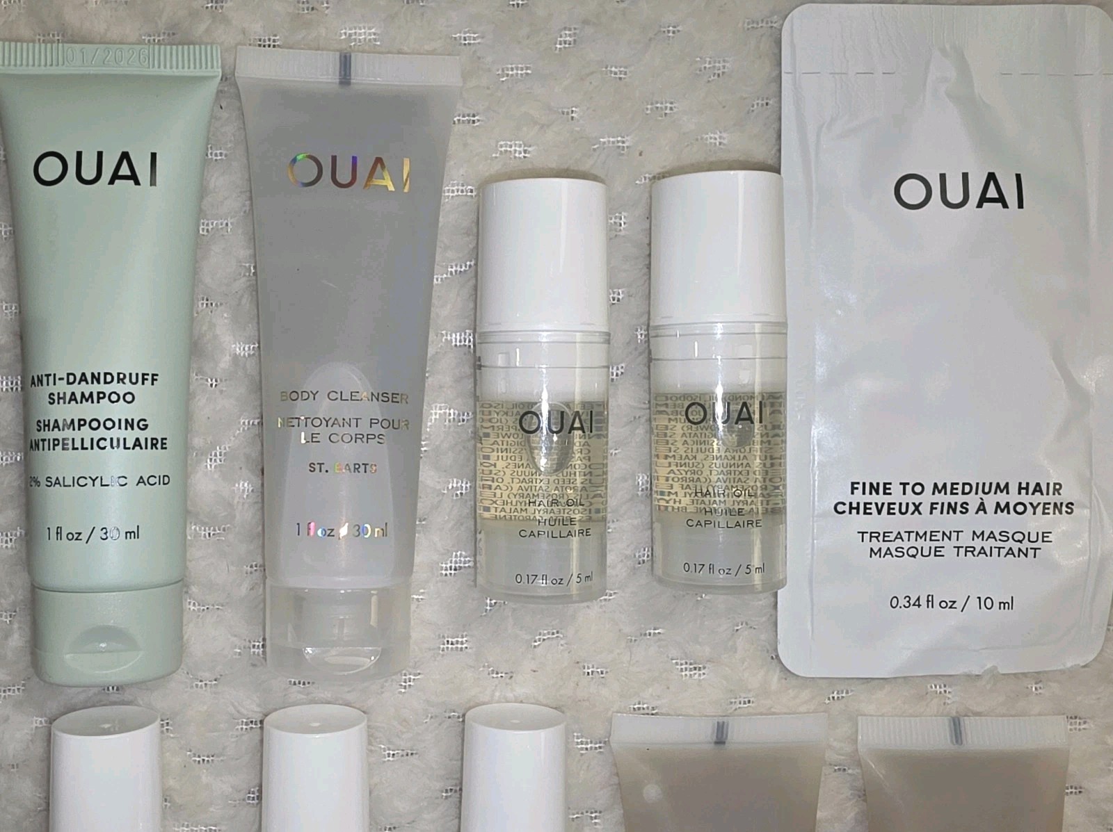 Ouai HUGE NEW LOT 14 Pieces Detox Shampoo Leave-In Conditioner Hair Oil Mask