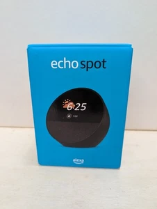 Amazon Echo Spot Smart Speaker Noir BV84J9 Affichage Wi-Fi de commande vocale Alexa