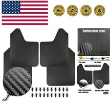4pcs/Set Universal Carbon Fiber Effect Mudflaps for Car Pickup SUV Van Truck ...