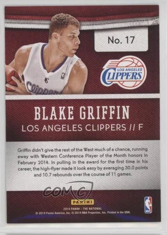 2014 Panini National Convention Cracked Ice /25 Blake Griffin #17 - Image 2 of 2
