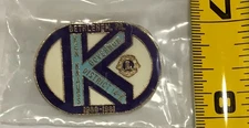 Vintage 1980-1981 LIONS CLUB "K" KEN KNAUSS GOV Beth PA Tie Tack Lapel Pin NIP 