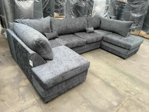Brand New U Shape Fabric Corner Sofa Good Quality Top Large Brand New U Shape Fabric Corner Sofa, Large Cord Sofa Cushions