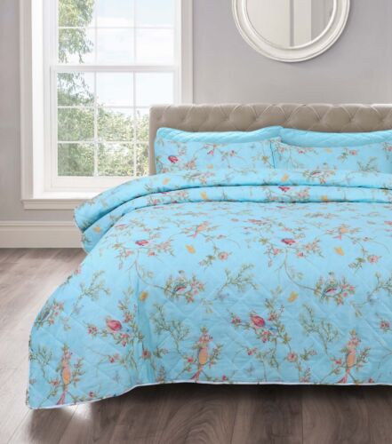 Luxury Summer Bedding Quilted Bedspread Comforted Complete Set with Pillow Shams - Picture 28 of 30