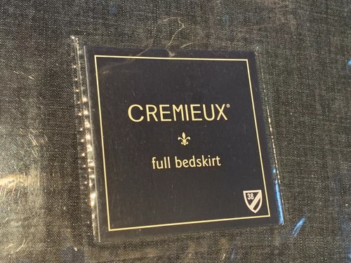 Cremieux Black Denim Bedskirt Dust Ruffle Choice of Twin or Full Size New - Picture 10 of 15