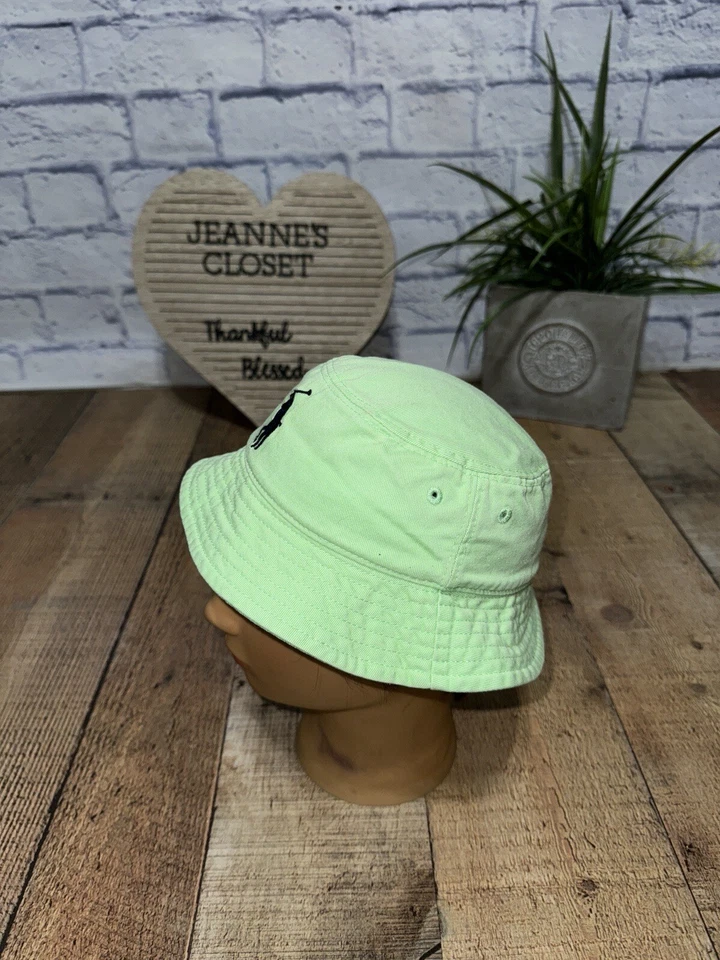 Polo Ralph Lauren Bucket Sombrero Niños Talla Única 9-24M De Colección Verde Lima Foto 2 de 4
