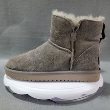Size 5 - Kids Koolaburra by UGG Gray Suede Ankle Boots 1015209