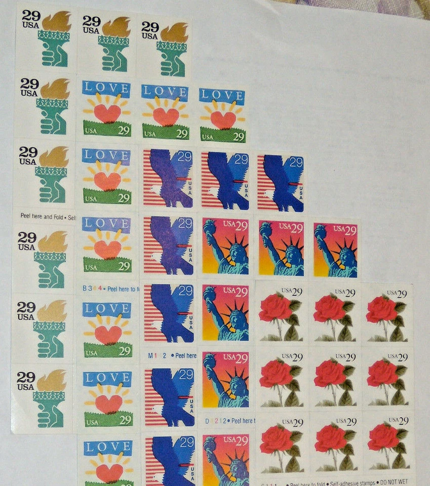 Five Booklets x 18 = 90 of Different Assorted Mixed Designs of 29¢ US Stamps USA - Image 2 of 4