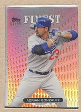 Adrian Gonzalez 23 2013 Finest Orange Refractor 64/99