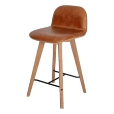 Moe's Home Collection Napoli Leather Counter Stool