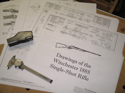 Winchester 1885 Single-Shot High Wall Rifle Blueprints!