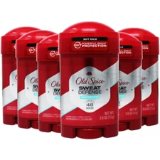 6 Pack Old Spice Pure Sport Plus Extra Strong Anti-Perspirant Deodorant 2.6 oz