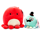 Squishmallows Veronica 8" & Eiko 5" Octopus Plush Bundle Set of 2 BNWT