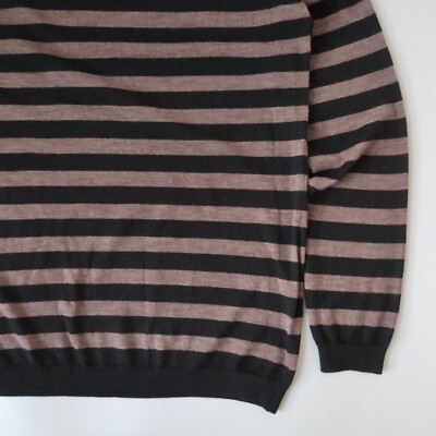 MARGARET HOWELL - MARGARET HOWELL ×JOHN SMEDLEY WOOL Margaret Howell x John Smedley striped fine merino wool
