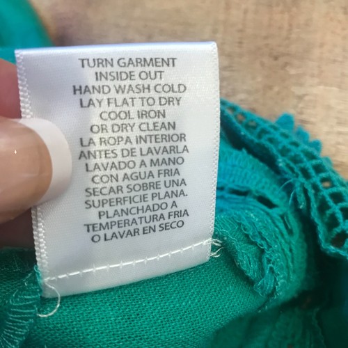Nanette Lepore Green Mini Dress Size 4 Linen Crochet Trim Summer - Picture 10 of 10