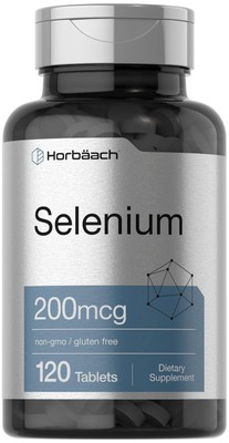 Selenium Supplement | 200mcg | 120 Tablets | Non-GMO and Gluten Free | by