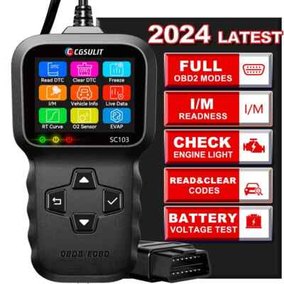 OBD2 Scanner, CGSULIT SC103 Car Code Reader Diagnose Check Engine Light Smog Che