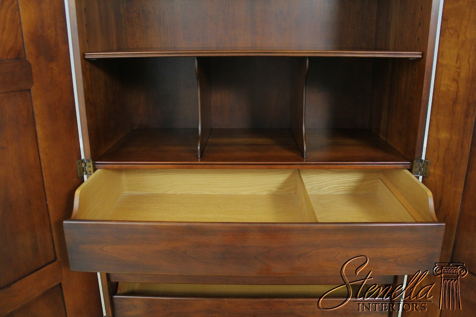 55735EC STATTON Cherry Queen Anne Bedroom Armoire eBay