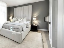 High Headboard Luxury Panel Bed With or Without Ottoman Gas Lift Storage--