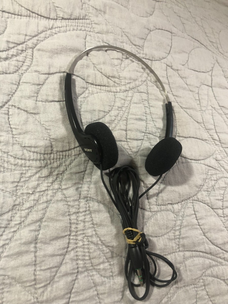 SONY ソニー ヘッドホン MDR-006 ウォークマン レトロ ブラック Sony Walkman Vintage Headphones Black Foam Adjustable Metal