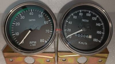 Smiths 85 mm mechanischer Tachometer im Uhrzeigersinn km/h und...