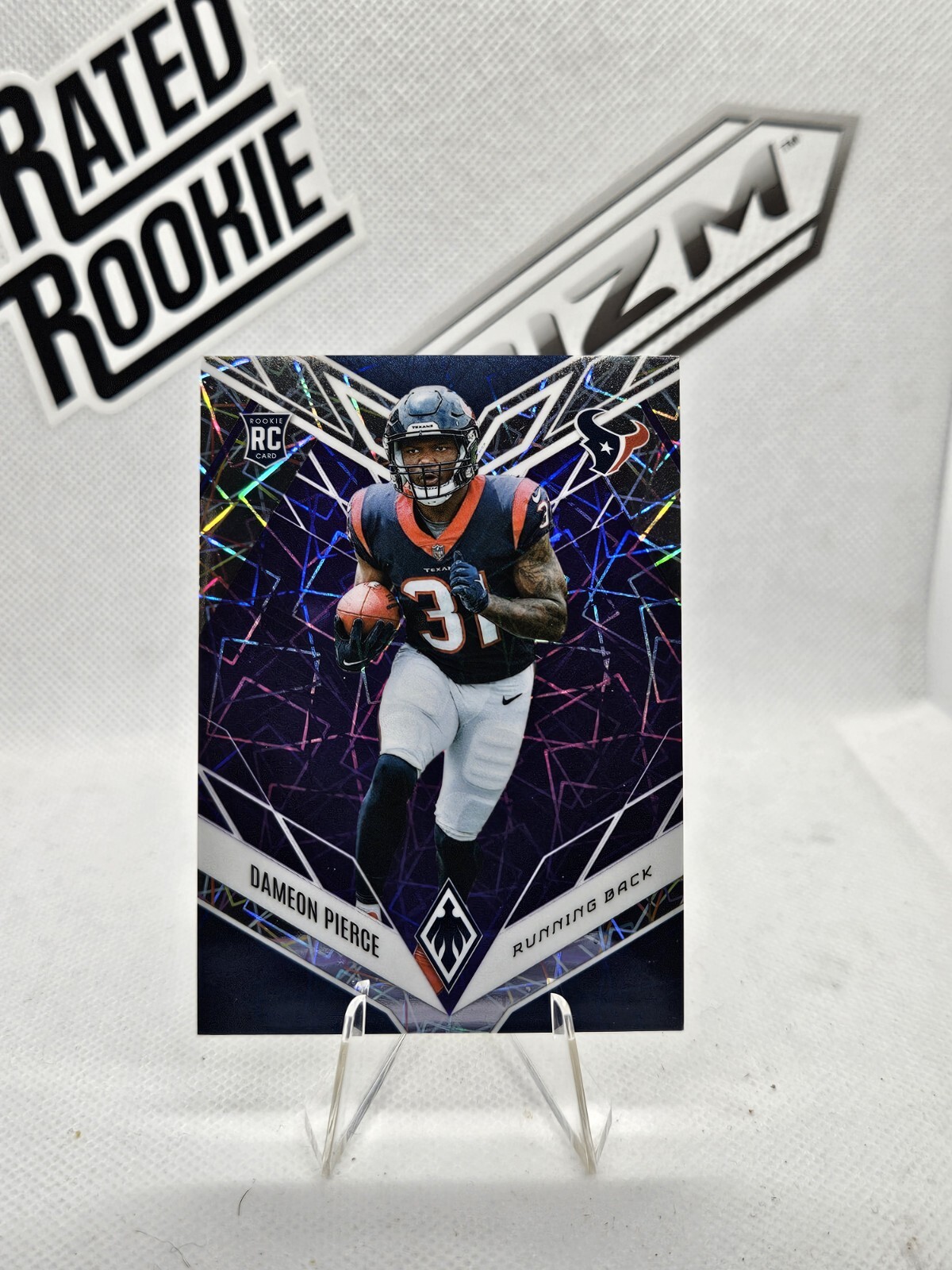 DAMEON PIERCE 2022 Phoenix #140 Purple Lazer /99 SP Rookie Texans RC