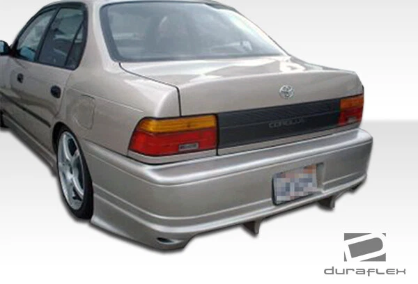 For 1993-1997 Corolla Geo Prizm Duraflex Bomber Rear Bumper Cover - 1 Piece - Image 2 of 4