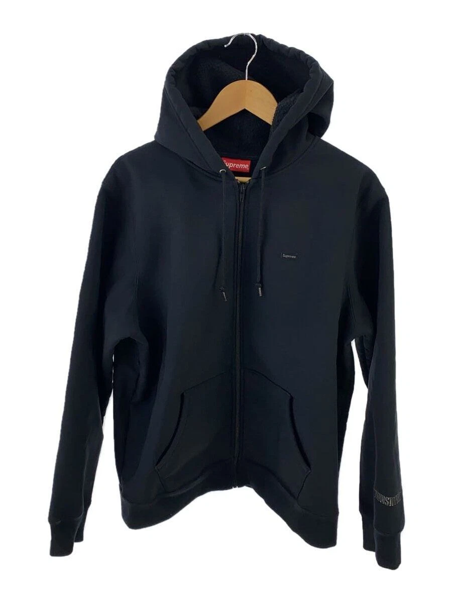 Supreme Zip Hoodie WINDSTOPPER Up Hooded Sweatshirt L Black Used