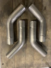 3.5” 304 Stainless Exhaust 45 Degree Elbow (Lot Of 4) Free Shipping!